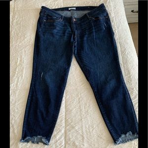 Loft cropped jagged hem jeans! So comfortable!